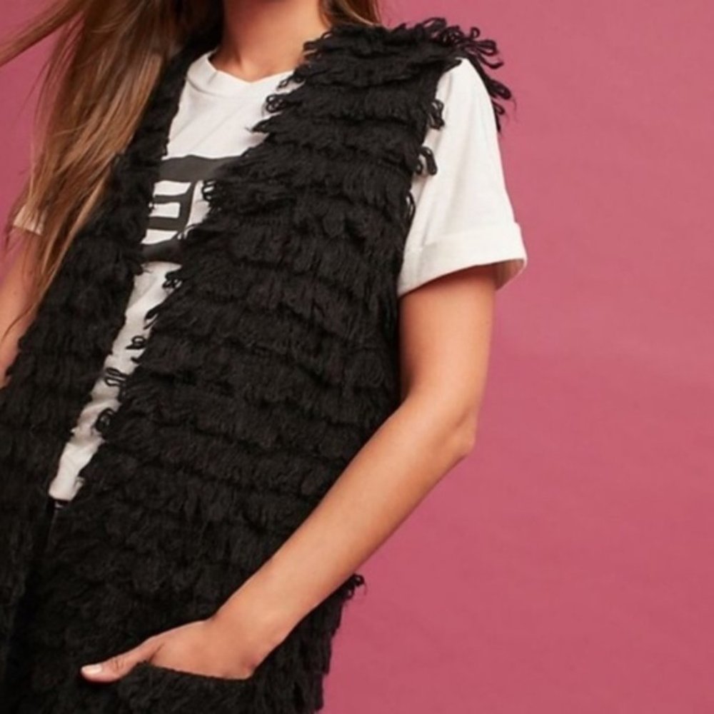 Anthropologie | Harlyn | Vera Textured Loop Vest Size XS